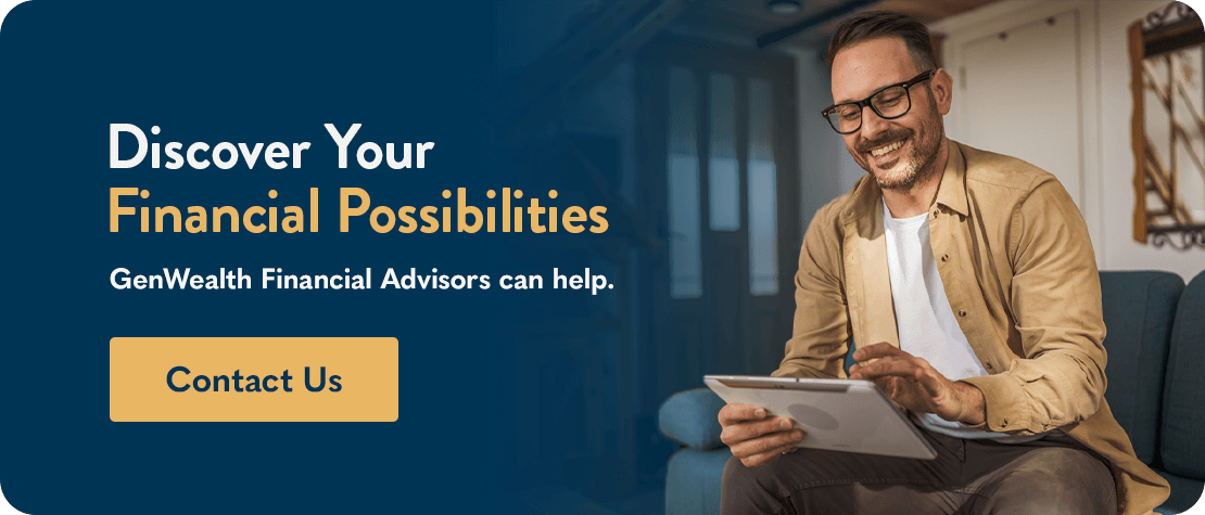 Man contacting financial advisors